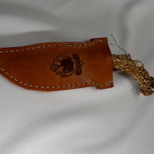 Stainless Steel 5” ~ Antler Handle ~ Sheath Shawnee